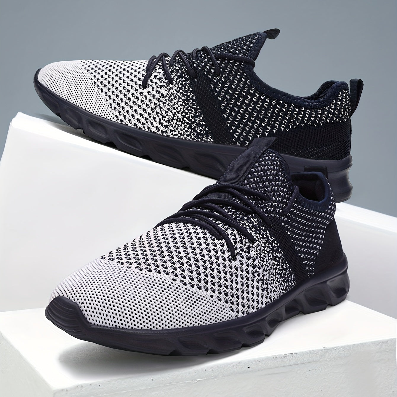 Men's Lightweight Breathable Running Sneakers Walking Shoes