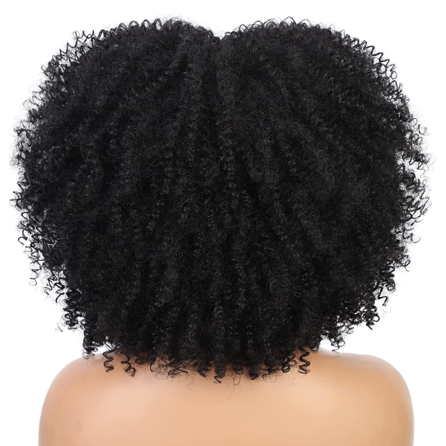 35 56 Cm Kinky Curly Wigs For Women Afro Bomb Curly Wigs With Bangs