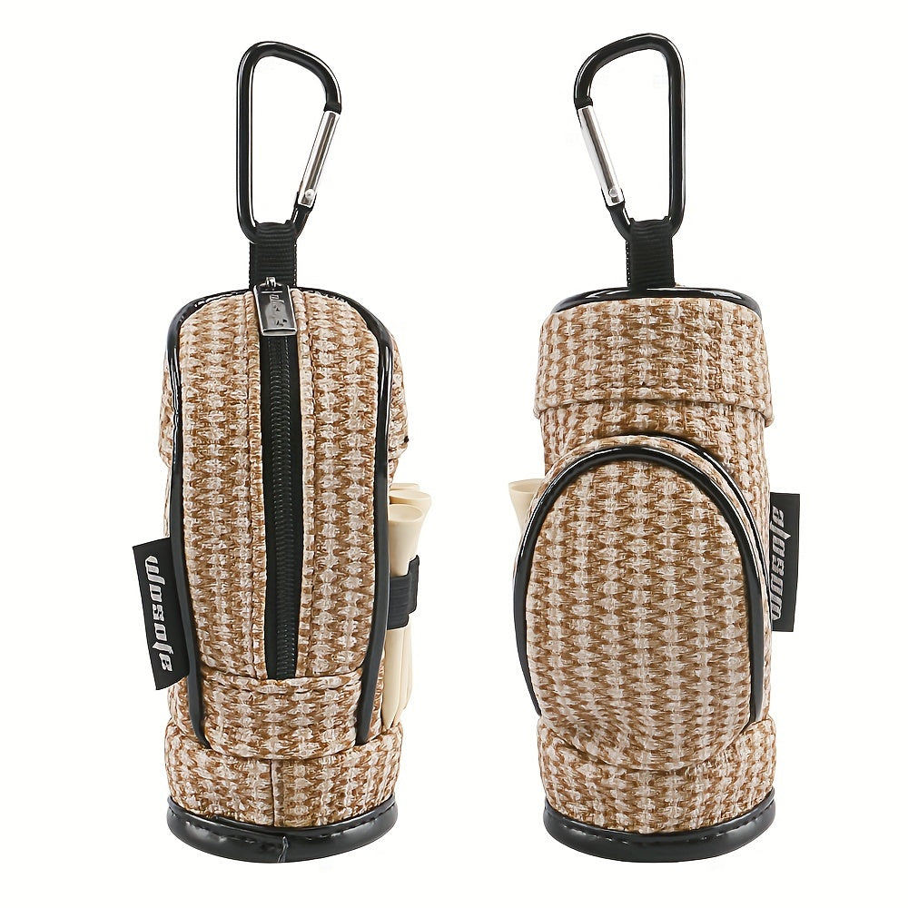 1pc Golf Small Ball Bag Portable Waist Bag Holds Three Balls