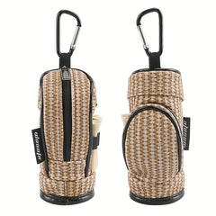 1pc Golf Small Ball Bag Portable Waist Bag Holds Three Balls