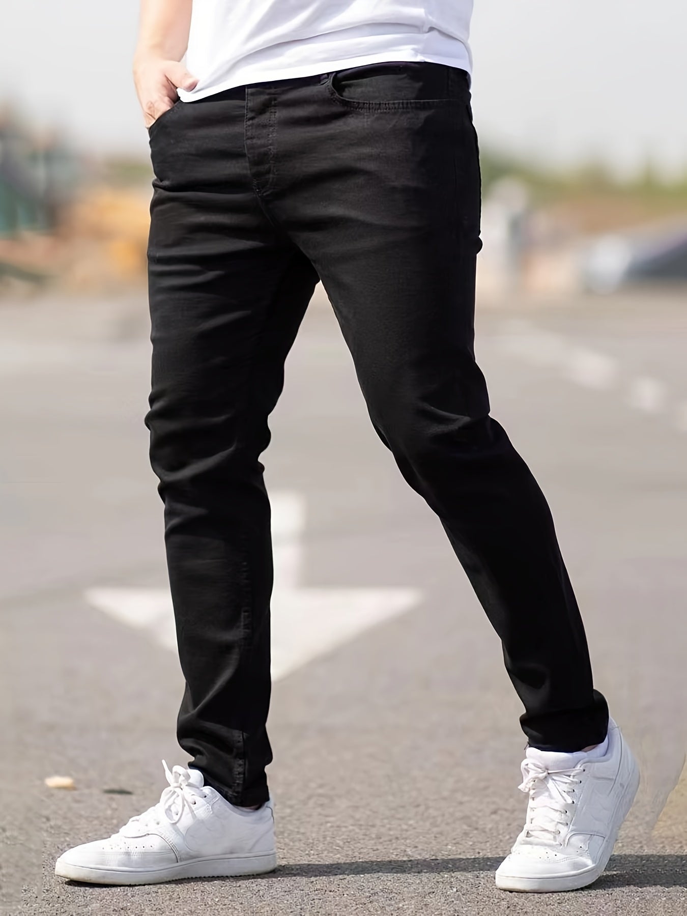 Men's Straight Jeans for Spring and Autumn