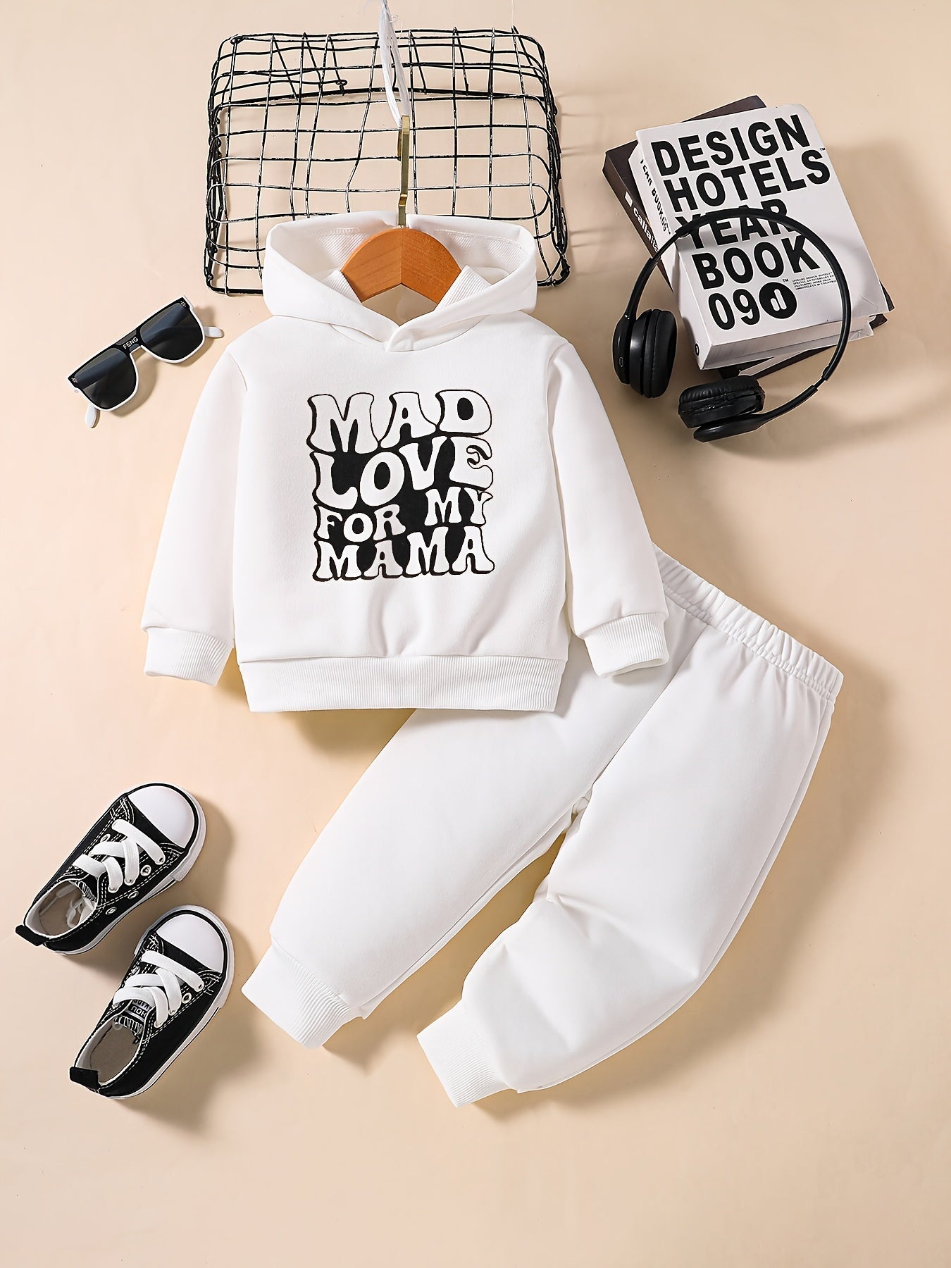 Toddler Baby Sweatshirt Set MAD LOVE FOR MY MAMA Print