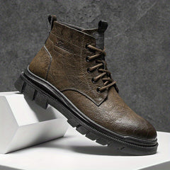 Men's Lace up Ankle Boots Casual Walking Shoes