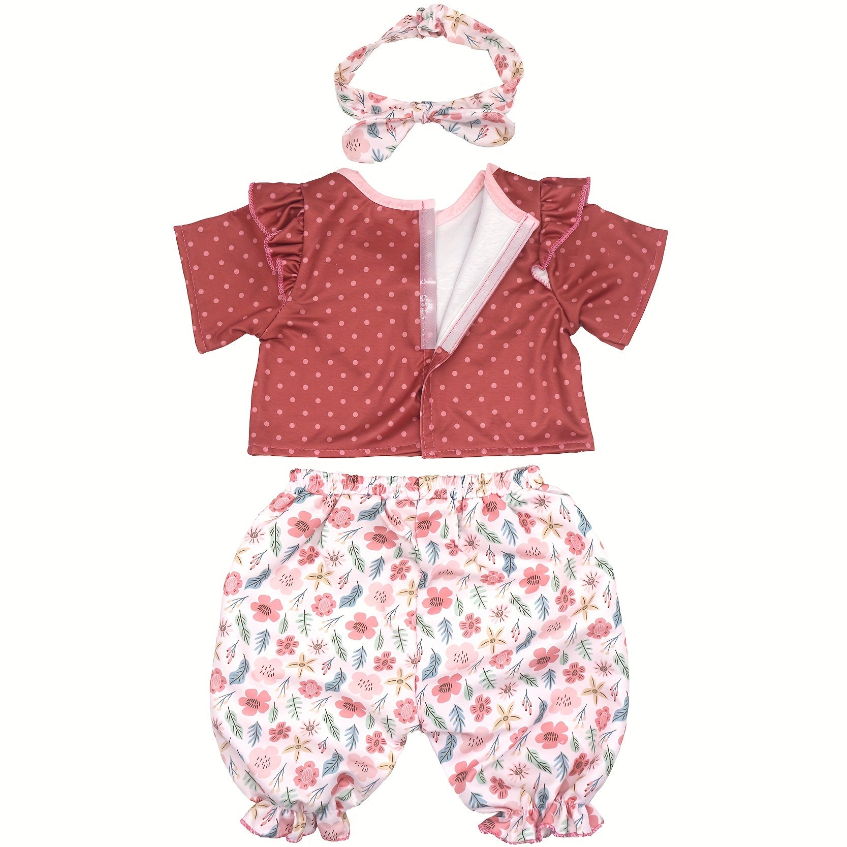 Brick Red Doll Clothes for 22in Reborn Dolls