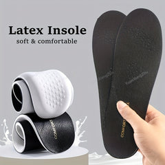 1pair Comfort Sports PU Cowhide Insoles for Men Women