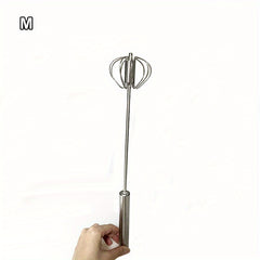 Hand Push Semi Automatic Egg Beater Mixer Whisk