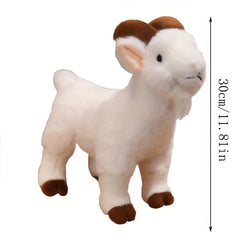 11 81in Goats Plush Toy Soft Stuffed Animals Simulated Goat Plush Toy