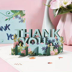 Pop Up Thank You Cards with Envelopes, Perfect for Business Graduation Wedding
