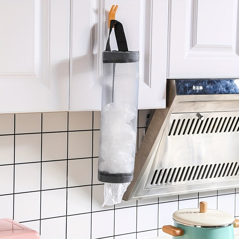 Hanging Garbage Bag Storage Holder Mesh Organizer