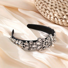 Baroque Rhinestone Headband Crystal Head Hoop Sparkle Headdress Jewelry