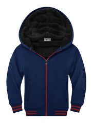 Boys Warm Hooded Sweatshirt with Zip Up Pockets