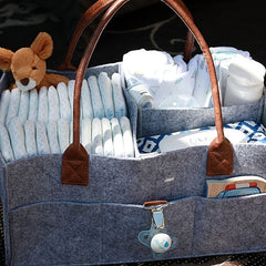 Removable Felt Storage Basket for Mommy Bag Organization