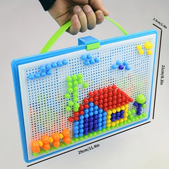 296 Pcs Mosaic Puzzle Building Bricks for Kids - Educational Jigsaw