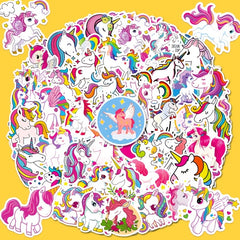 50pcs Unicorn Stickers Waterproof Vinyl Sticker Pack for Girls DIY Decoration