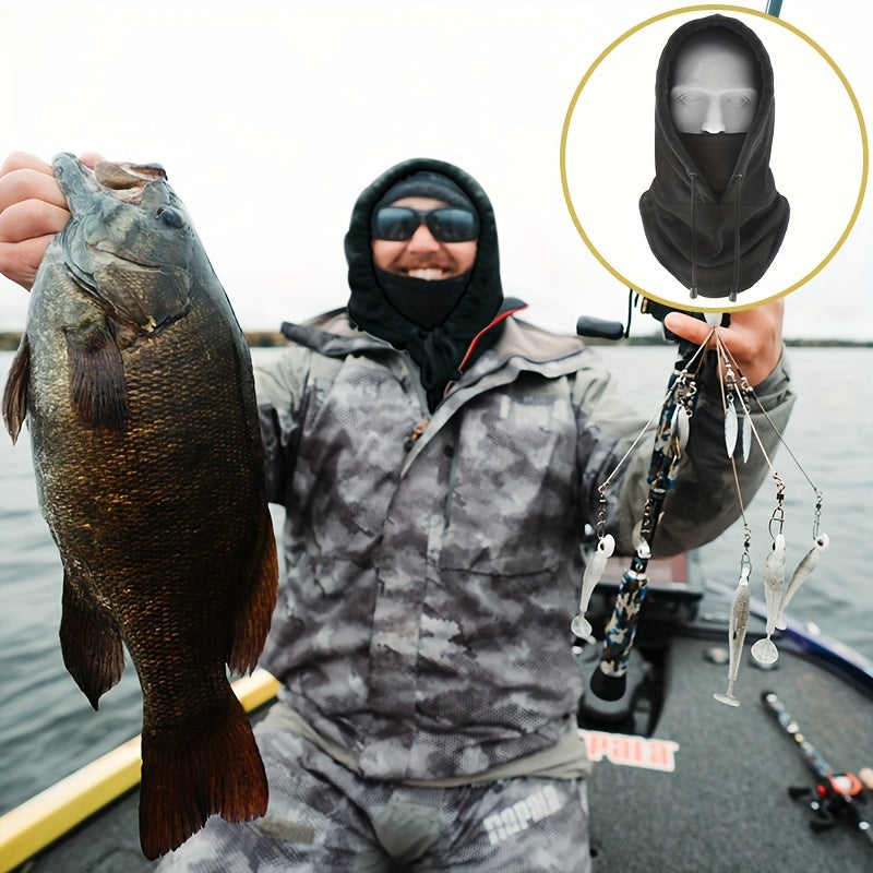 Men's Windproof Fishing Face Mask Balaclava Hood - Skiing Cycling Motorcycle