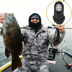 Men's Windproof Fishing Face Mask Balaclava Hood - Skiing Cycling Motorcycle