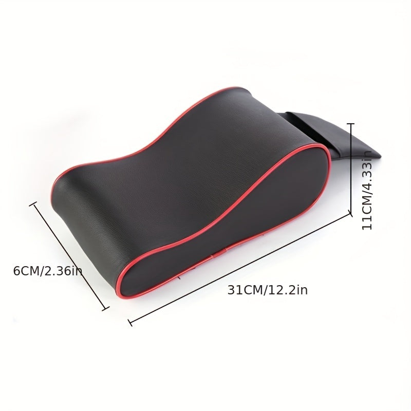 Car Armrest Box Pad Memory Foam Heightened Universal Leather Pad