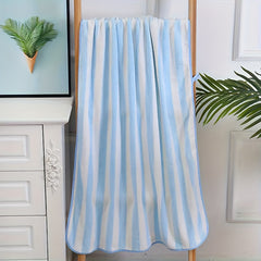 Soft Striped Bath Towel Quick Dry Absorbent Towel 140x70cm