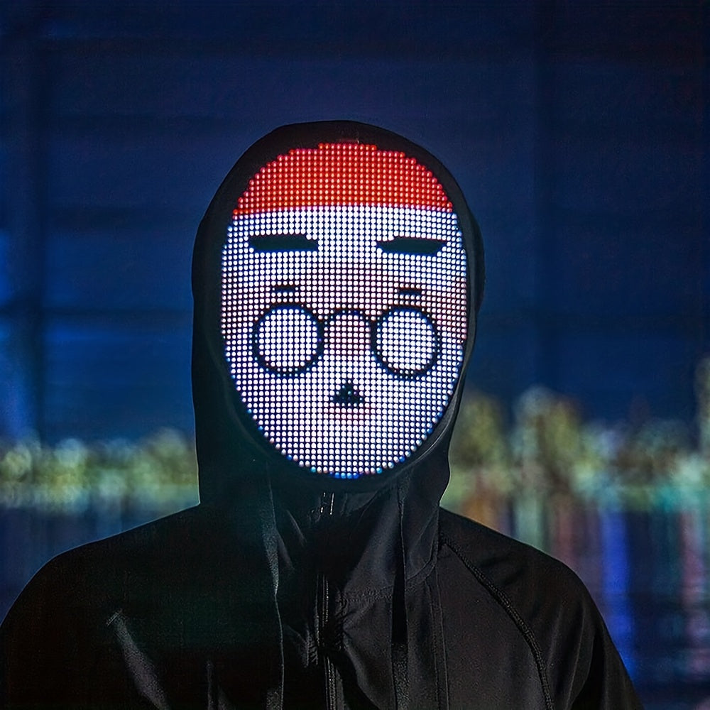 LED Lighted Face Transforming Mask for Fun Parties