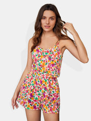 Women's Floral Print Pajama Set
