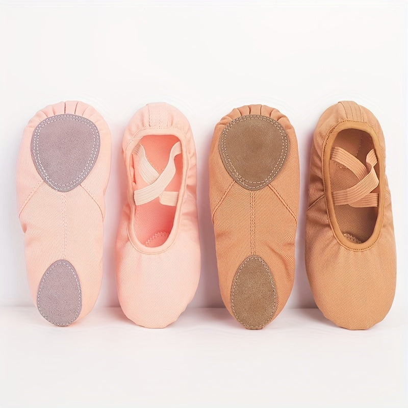 Canvas Ballet Shoes for Girls and Women - Soft Sole