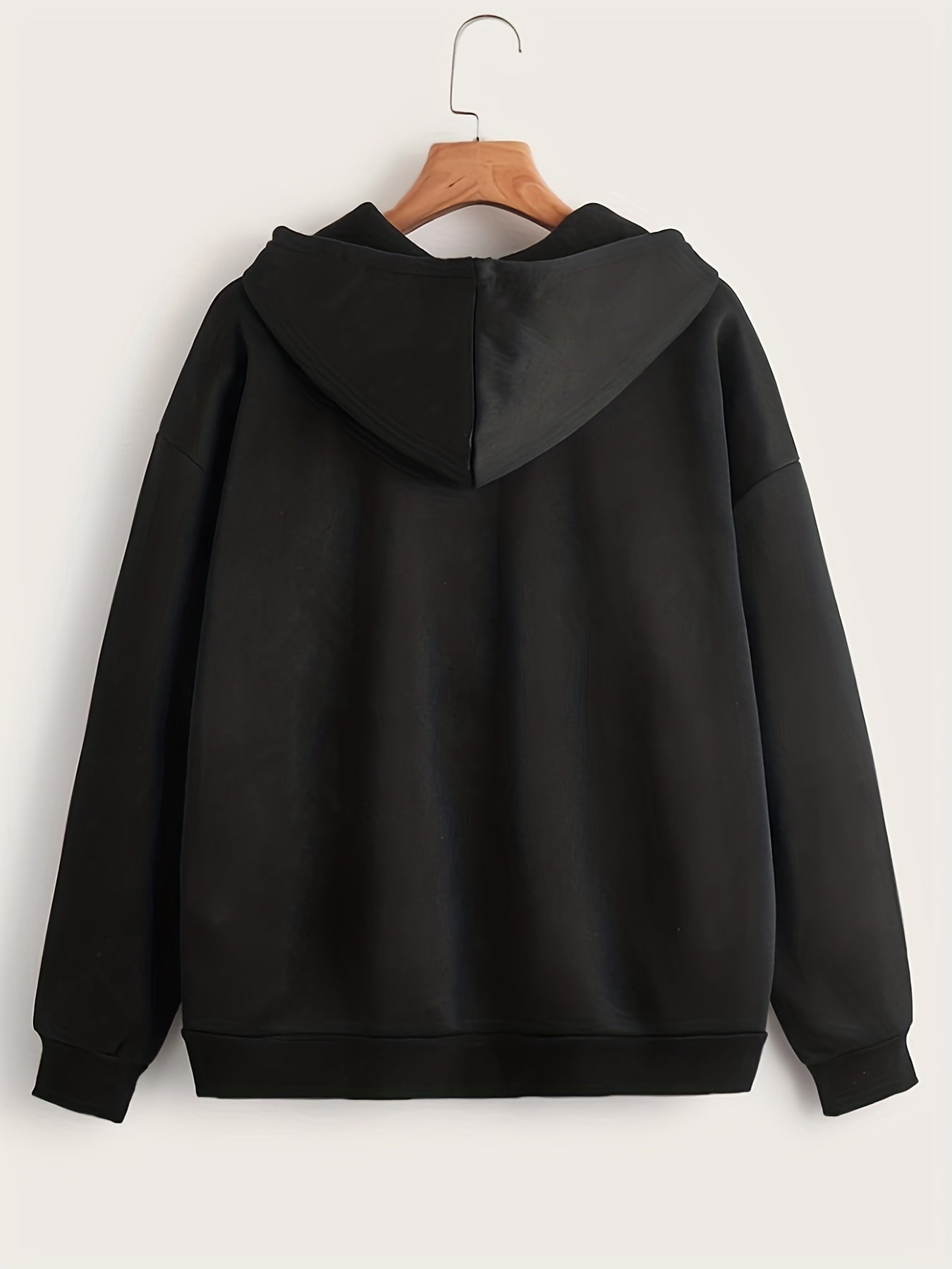 Skull Graphic Halloween Hoodie Long Sleeve Drawstring Top