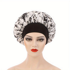 Satin Bonnet Elastic Hair Wrap Single Layer Cap