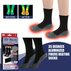 Fiber Heating Socks - Warm & Comfortable Cold Protection