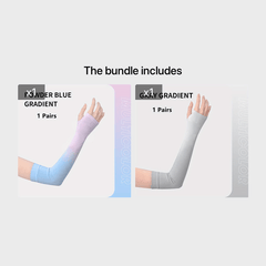 Gradient Ice Sleeve Sunscreen Arm Sleeves UV Protection Cycling Men Women