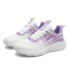 Women's Mesh Sneakers Lace Up Non slip Running Shoes Comfort Soft Sole