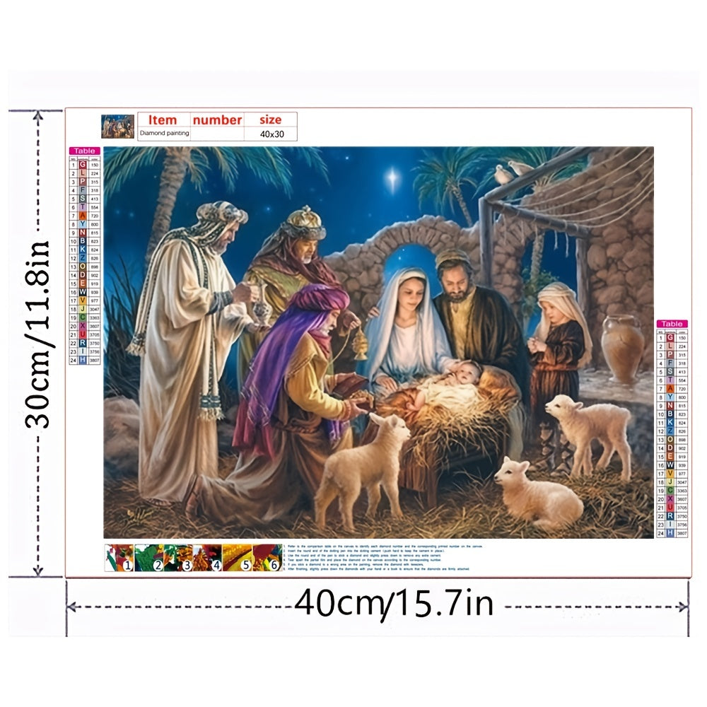 5D DIY Diamond Painting Set - Family Wall Decoration Gift - 15.7x11.8 Inches
