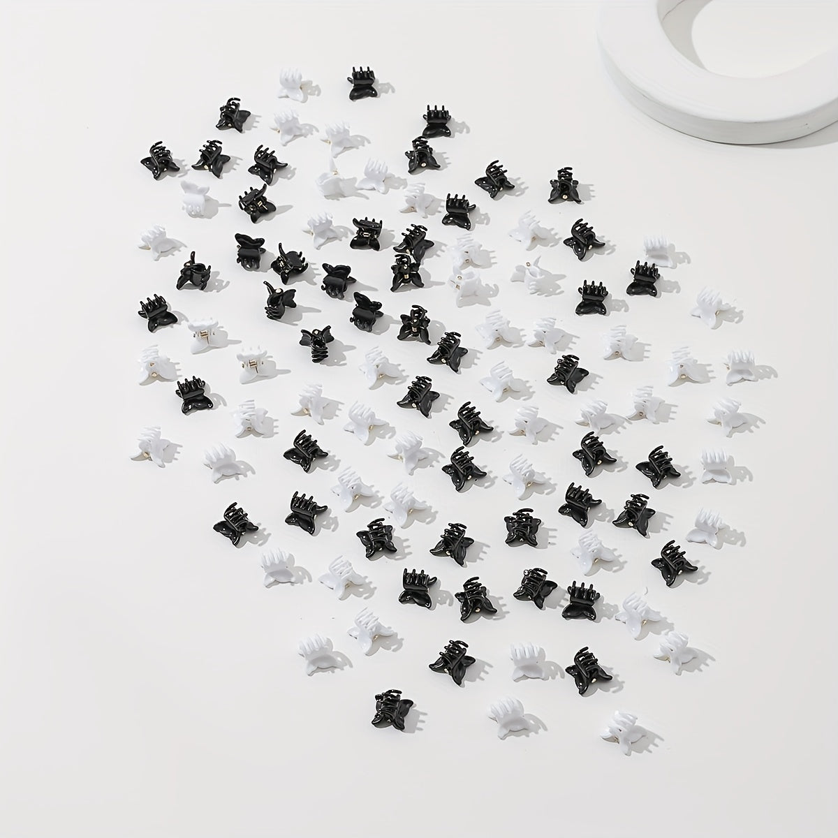 100pcs Mini Butterfly Shaped Hair Claw for Women Girls Baby Toddlers