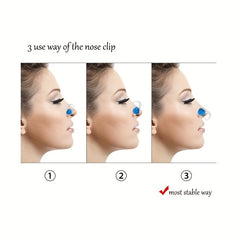 12pcs Waterproof Silicone Nose Clips for Swimming and Surfing