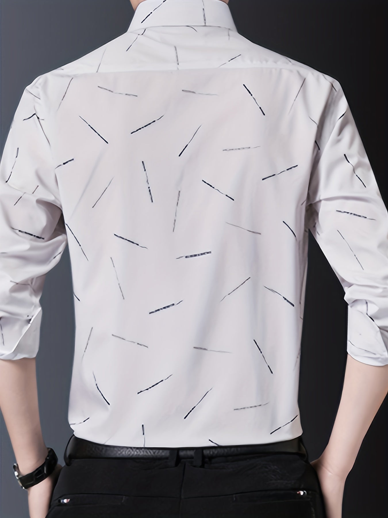 Men's Classic Button Up Shirt for Business Occasion