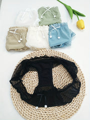 6pcs Polka Dot Mesh Briefs Stretchy Intimates Panties