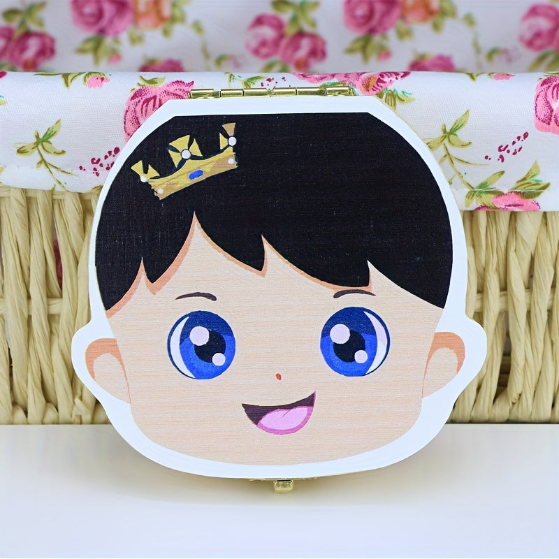 Baby Tooth Box Wooden for Lost Tooth Kids Keepsake Gift Baby Shower