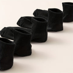 10 Pairs Solid Short Socks Women's Stockings & Hosiery