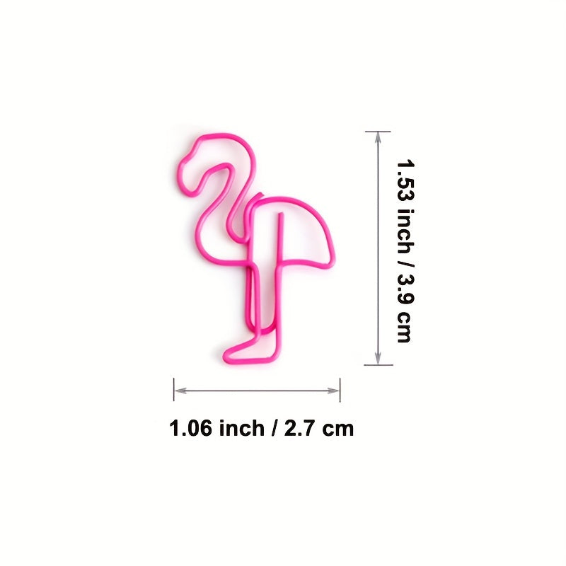 Flamingo Paper Clips Funny Paperclips Bookmark Metal File Note Clips