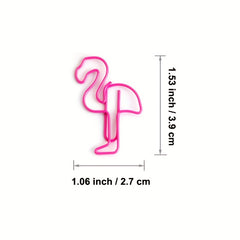 Flamingo Paper Clips Funny Paperclips Bookmark Metal File Note Clips