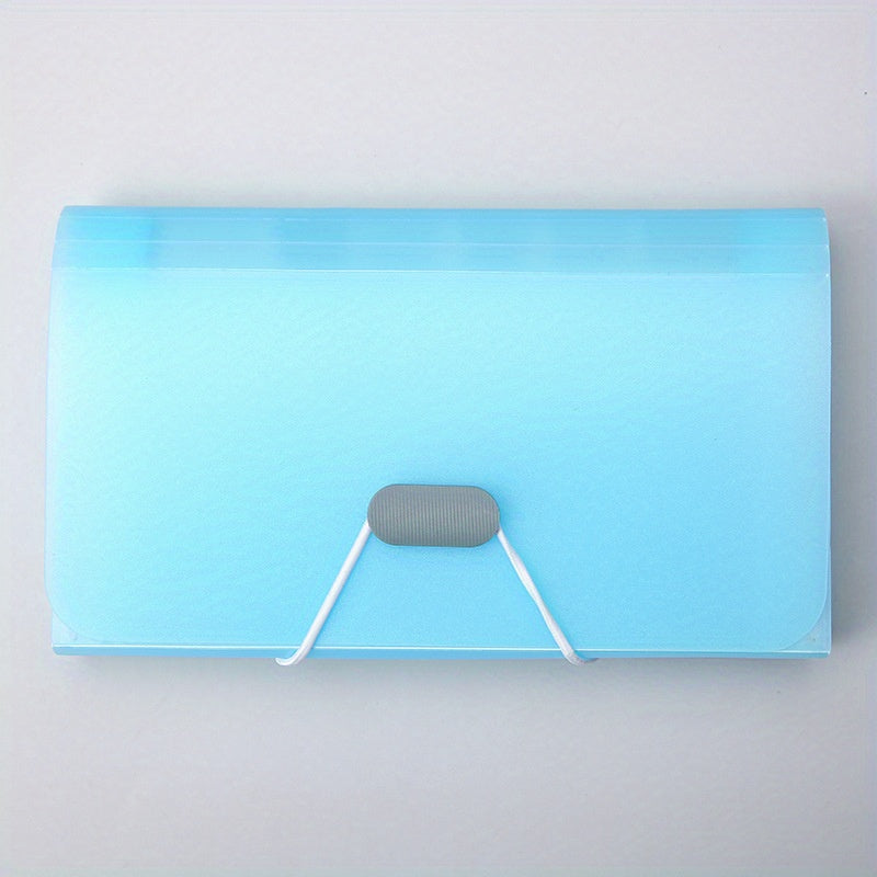 1pc 12 Grids Organ Bag A6 Transparent File Folder Document Organizer