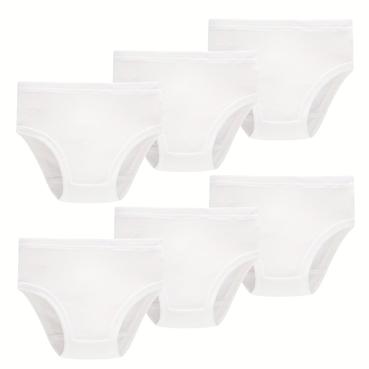 6pcs Girls Triangle Panties Soft Comfortable Underwear