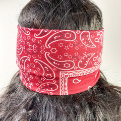 6pcs Boho Print Wide Headband Yoga Running Sweatband