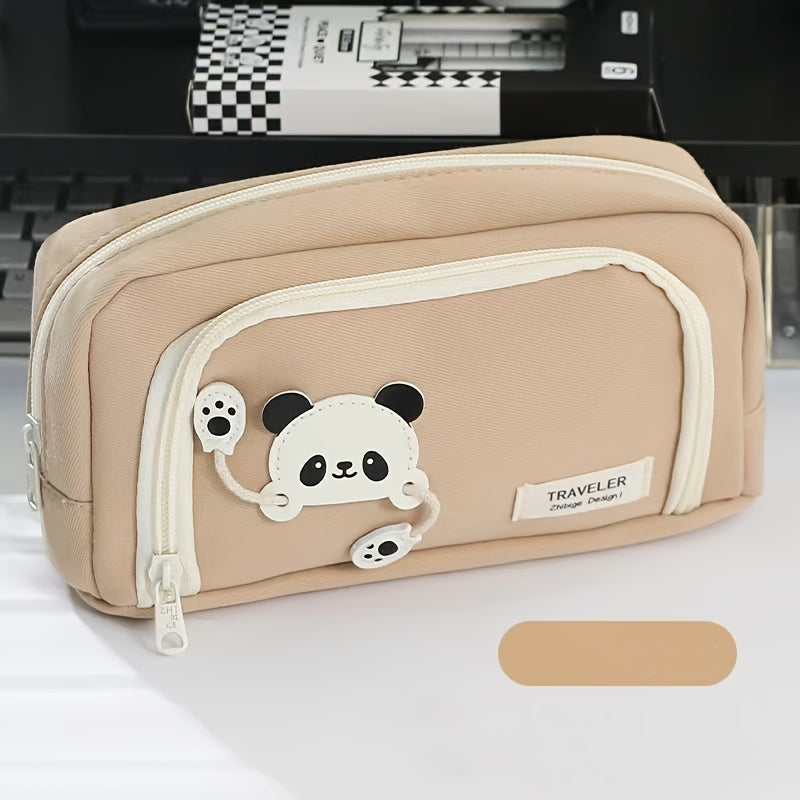 Panda Large Capacity Pencil Case for School Students