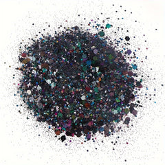 50G Holographic Nail Glitter Sequins Sparkly Laser Flakes Silver Powder Mix