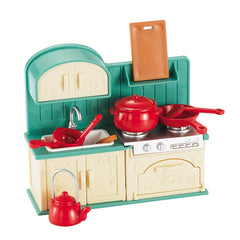 Dollhouse Kitchen Set Forest Animal Family Kitchenware Toys
