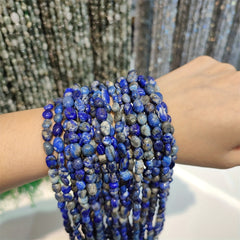 Lapis Lazuli Beads Jewelry Bracelets Necklaces DIY Accessories