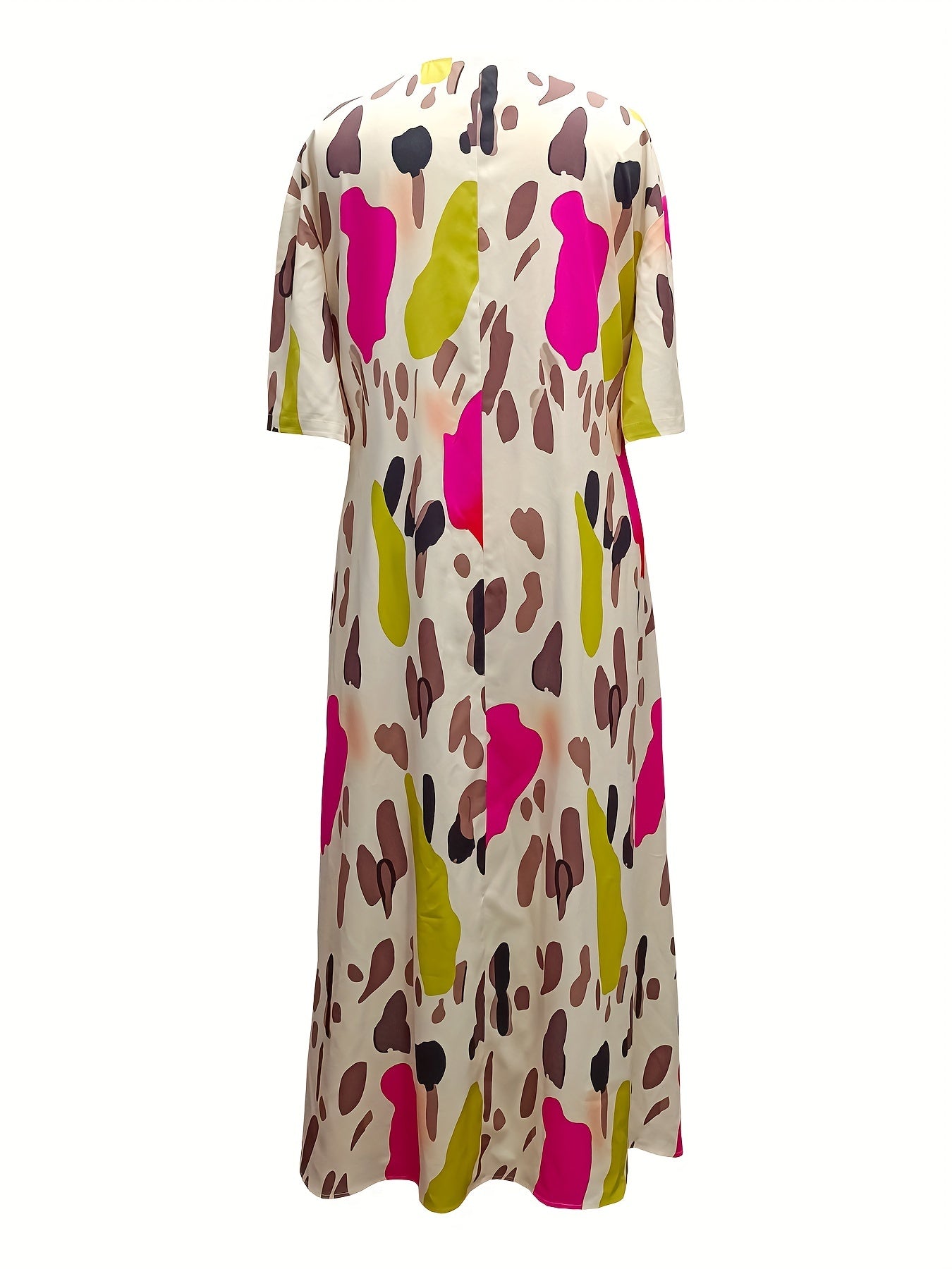  Women's Leopard Print Maxi Dress