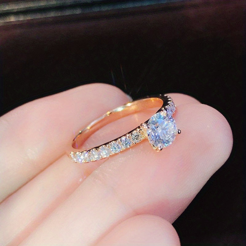 Men's Zirconia Engagement or Wedding Ring, Sparkling and Dazzling