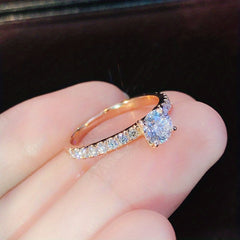 Men's Zirconia Engagement or Wedding Ring, Sparkling and Dazzling