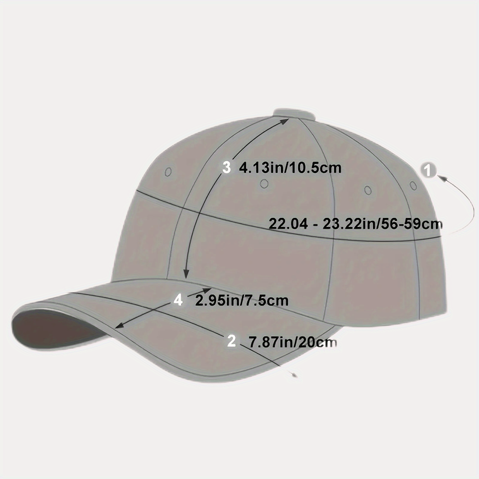 Men's Baseball Cap Embroidered Casual Hat For Sports